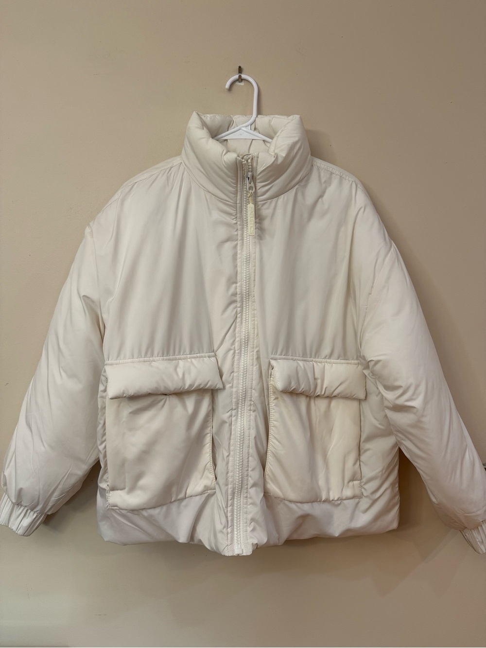 Fabletics Cream Puffer Jacket